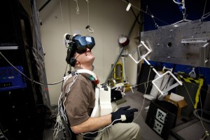 Astronaut trains with virtual reality program. I AP Images/Houston Chronicle, Smiley N. Pool.